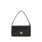 Tory Burch Charlie Small Calf Leather Shoulder Bag Black