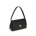 Tory Burch Charlie Small Calf Leather Shoulder Bag Black