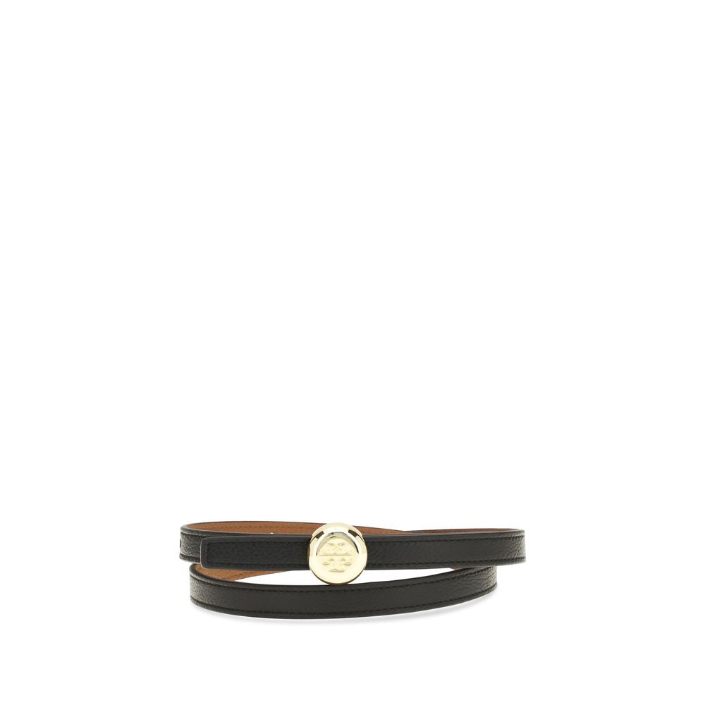 Tory Burch Romy Reversible Pebbled Leather Belt