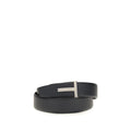 Tom Ford Reversible Black Calf Leather Belt
