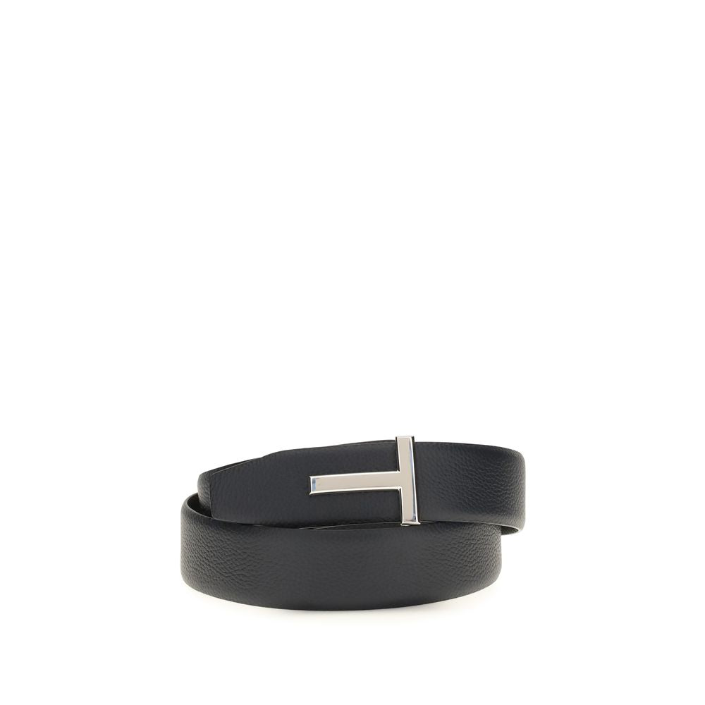 Tom Ford Reversible Black Calf Leather Belt