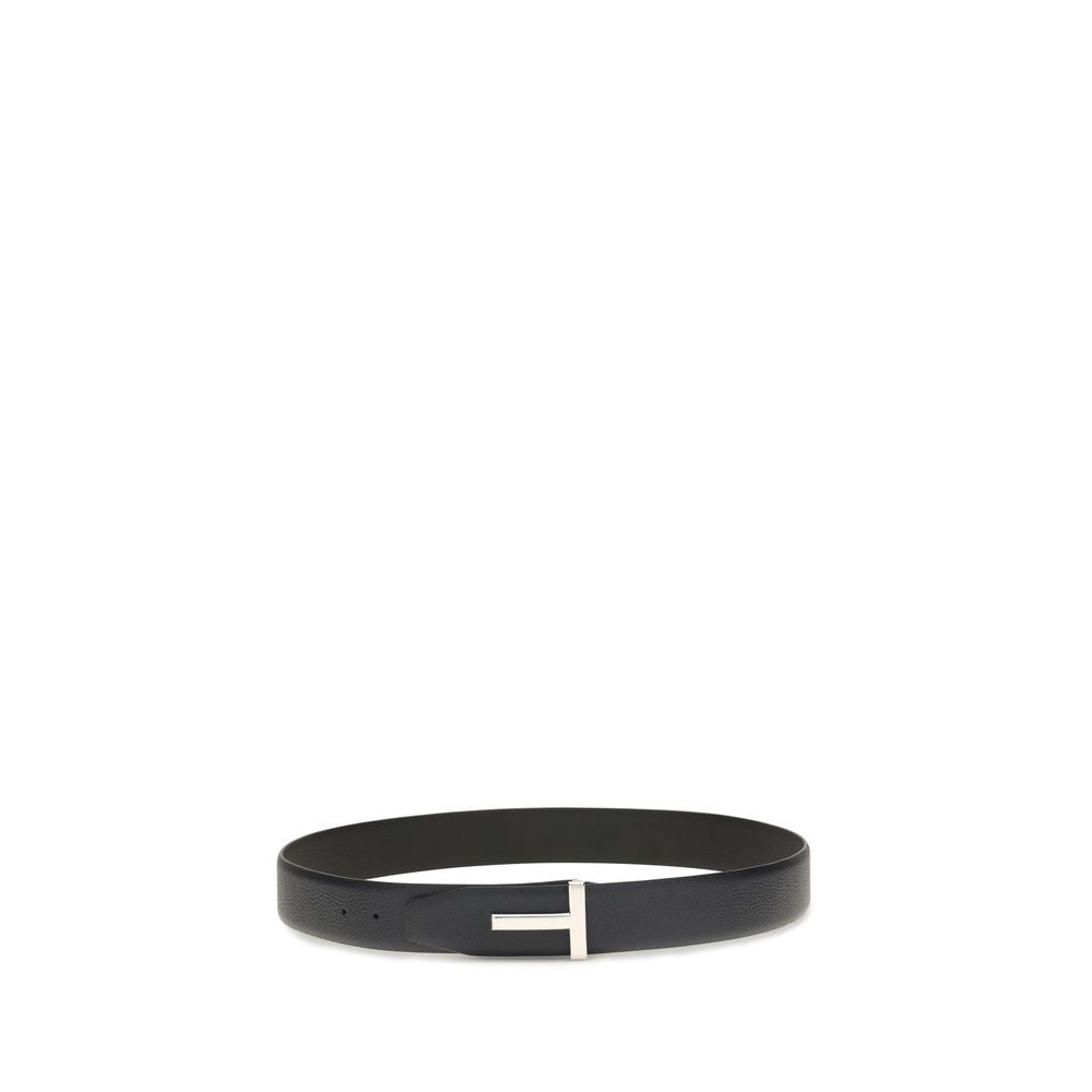 Tom Ford Reversible Black Calf Leather Belt