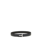 Tom Ford Reversible Black Calf Leather Belt