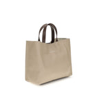 Marni Museo Beige Calf Leather Tote Bag