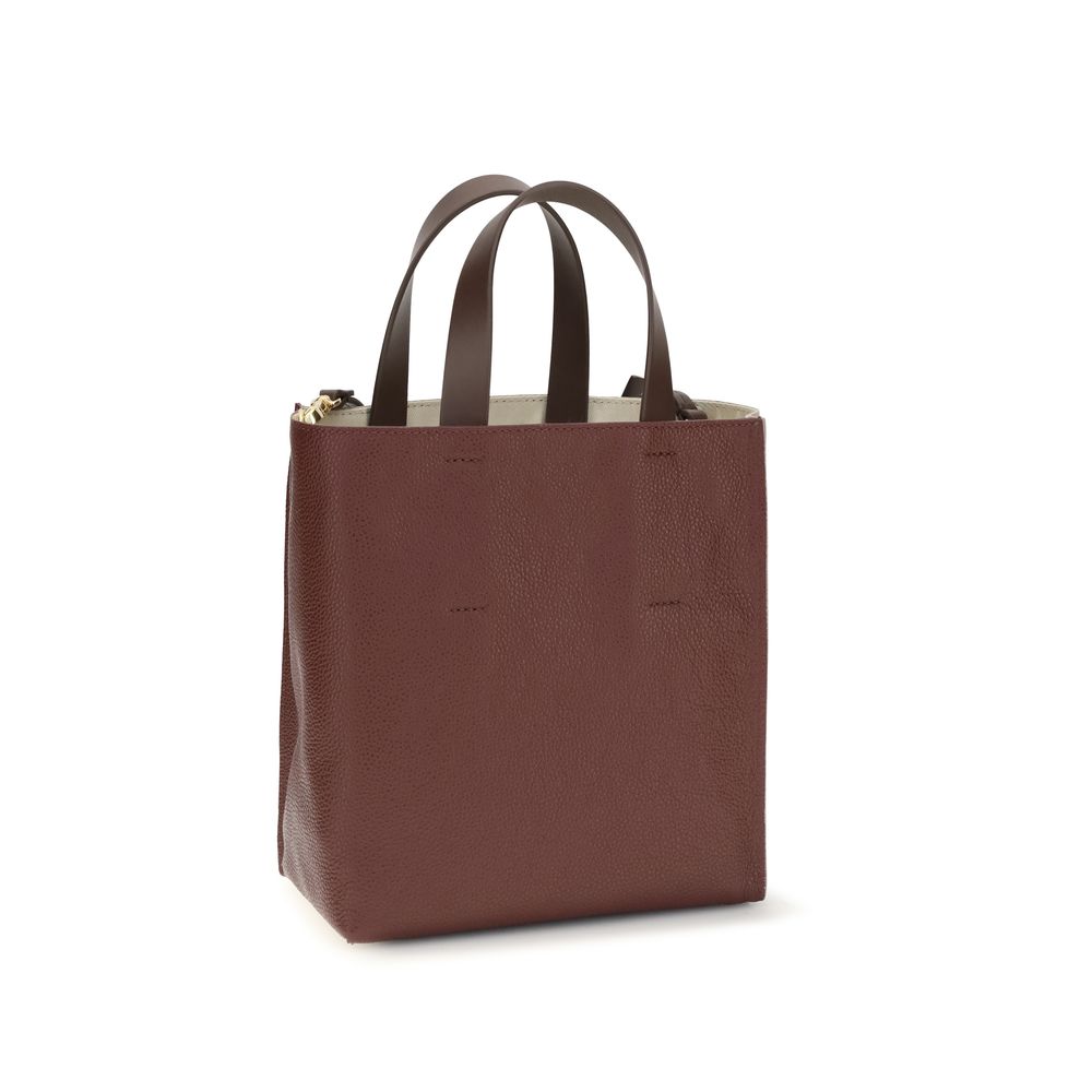 Marni Museo Mini Beige Calf Leather Handbag
