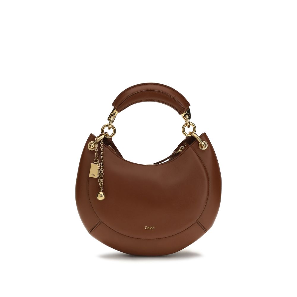 Chloé Marcie Brown Calf Leather Shoulder Bag