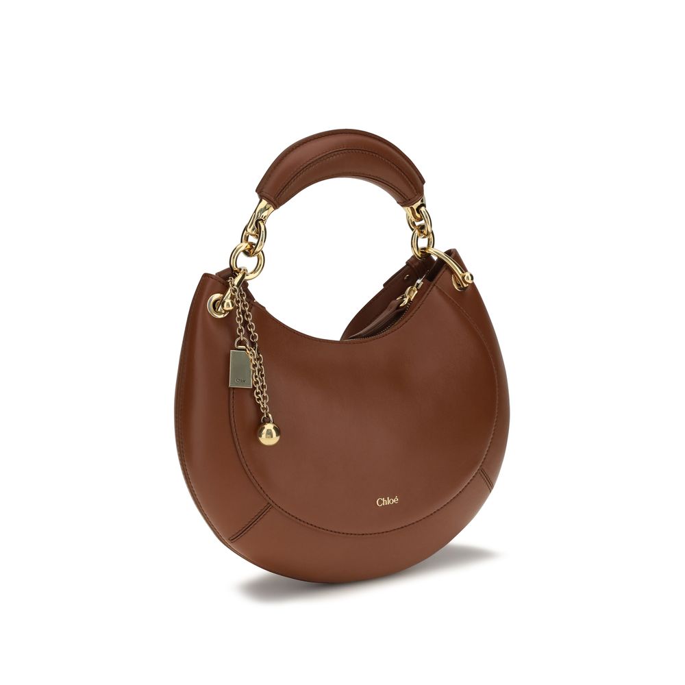 Chloé Marcie Brown Calf Leather Shoulder Bag