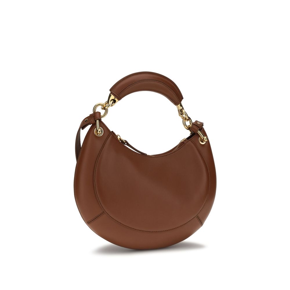 Chloé Marcie Brown Calf Leather Shoulder Bag