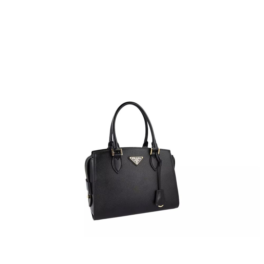 Prada Galleria Small Saffiano Leather Handbag Black