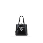 Prada Small Black Calfskin Leather Tote Bag
