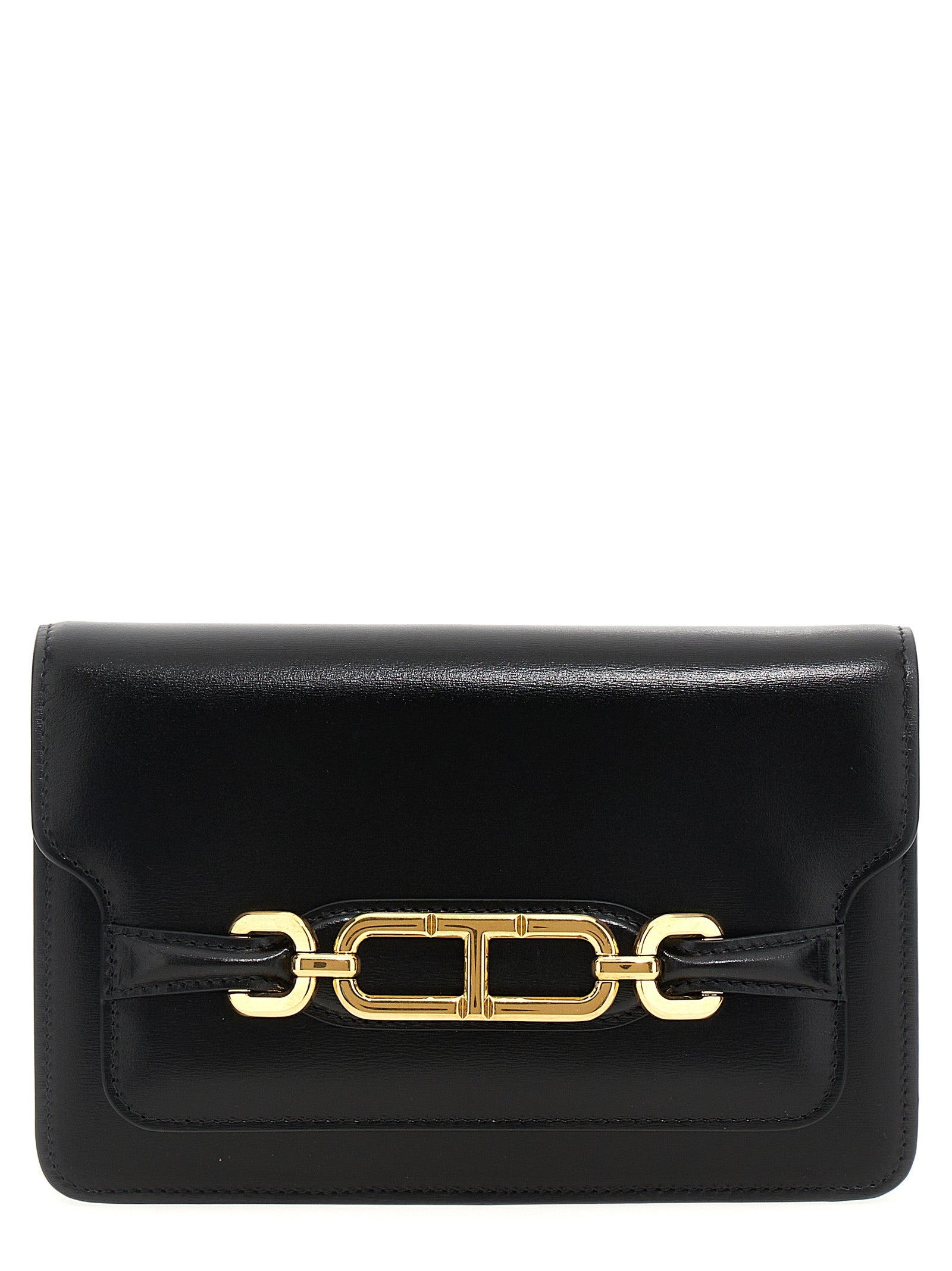 Tom Ford Small Leather Crossbody Bag Black