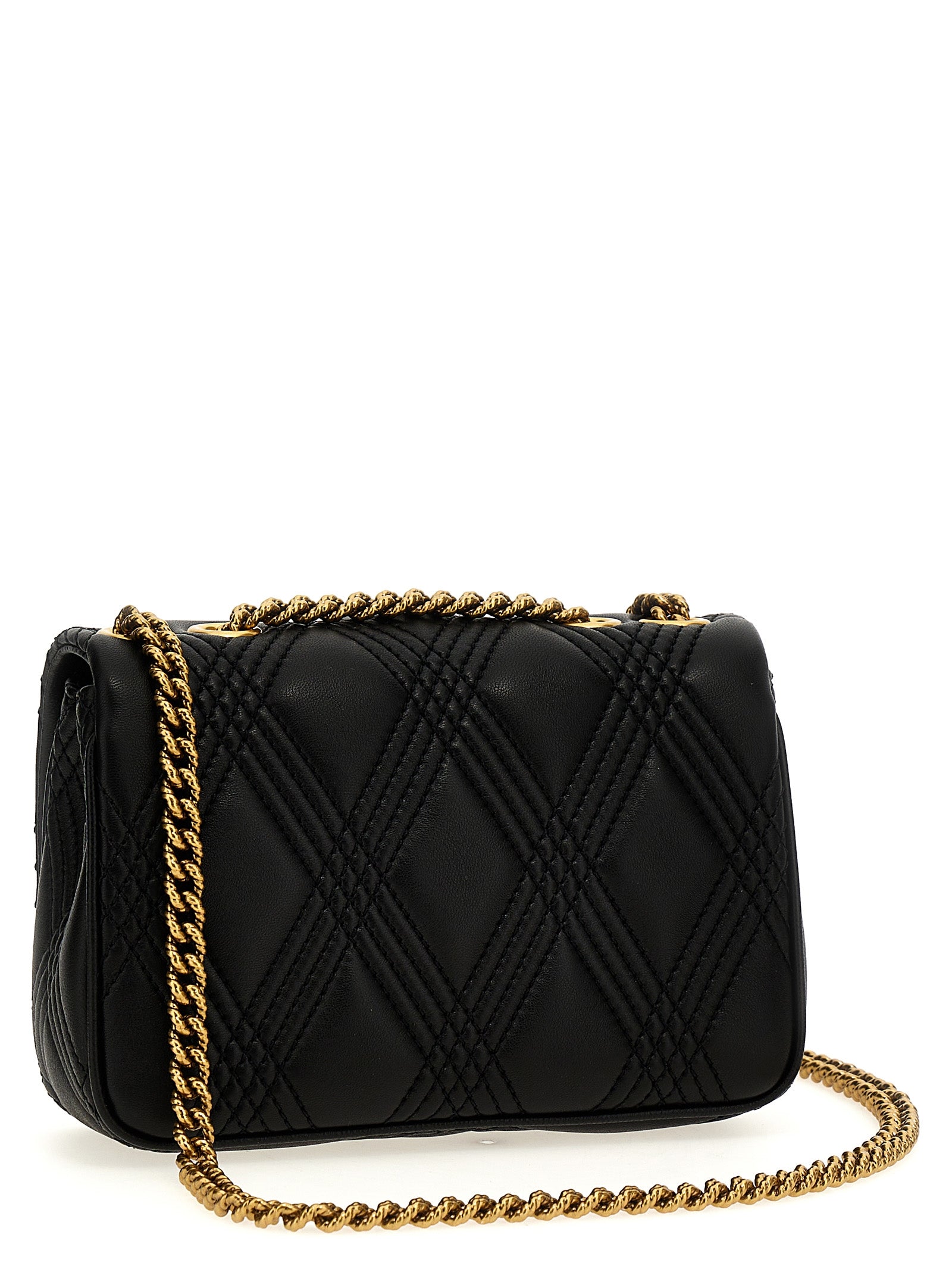 Valentino Garavani Quiltie 67 Black Leather Shoulder Bag