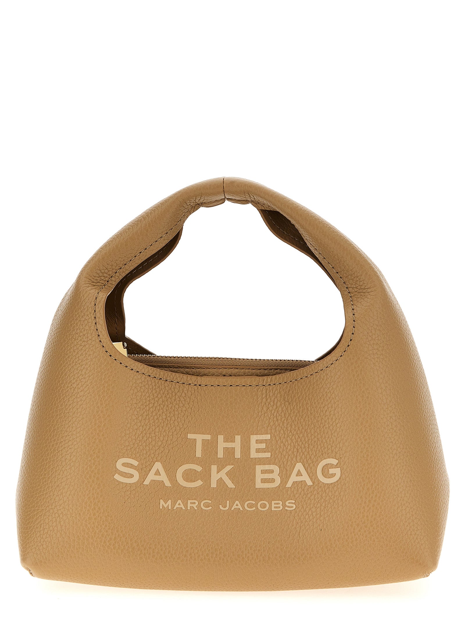 Marc Jacobs The Mini Sack Cow Leather Handbag Beige