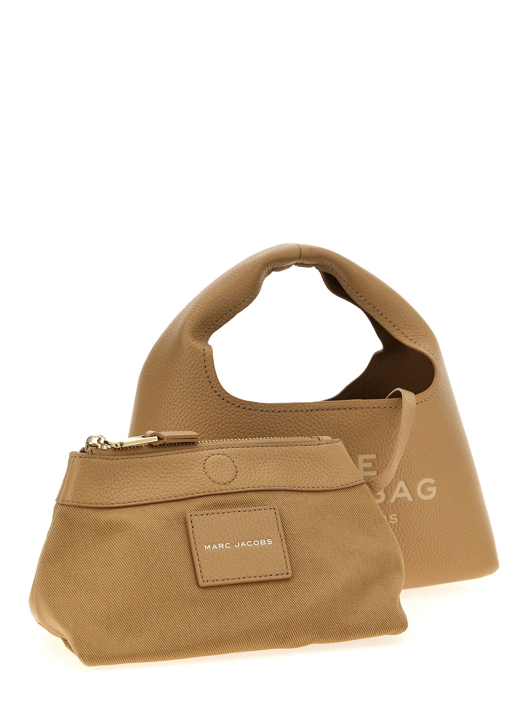 Marc Jacobs The Mini Sack Cow Leather Handbag Beige