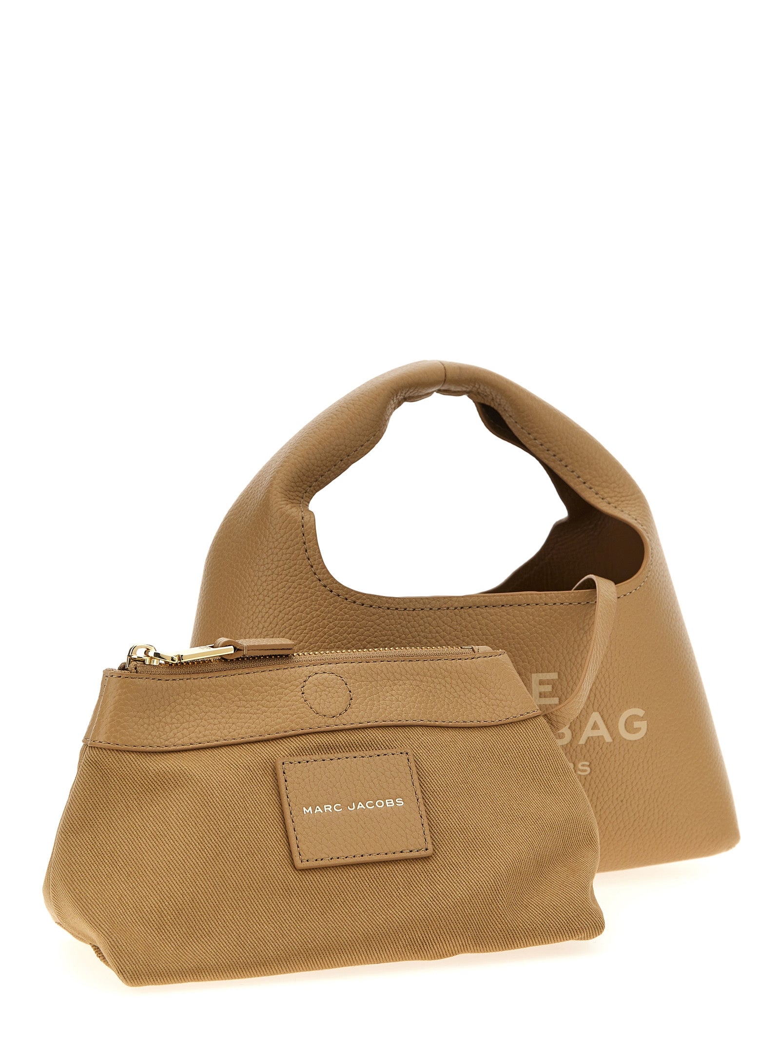 Marc Jacobs The Mini Sack Cow Leather Handbag Beige
