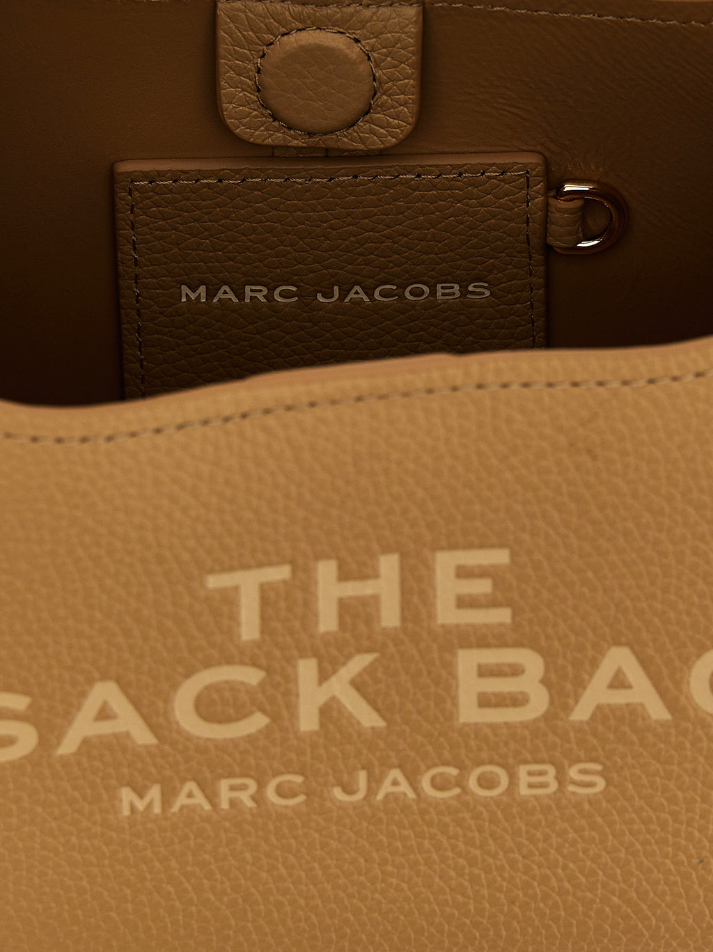 Marc Jacobs The Mini Sack Cow Leather Handbag Beige