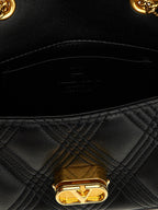 Valentino Garavani Quiltie 67 Black Leather Shoulder Bag