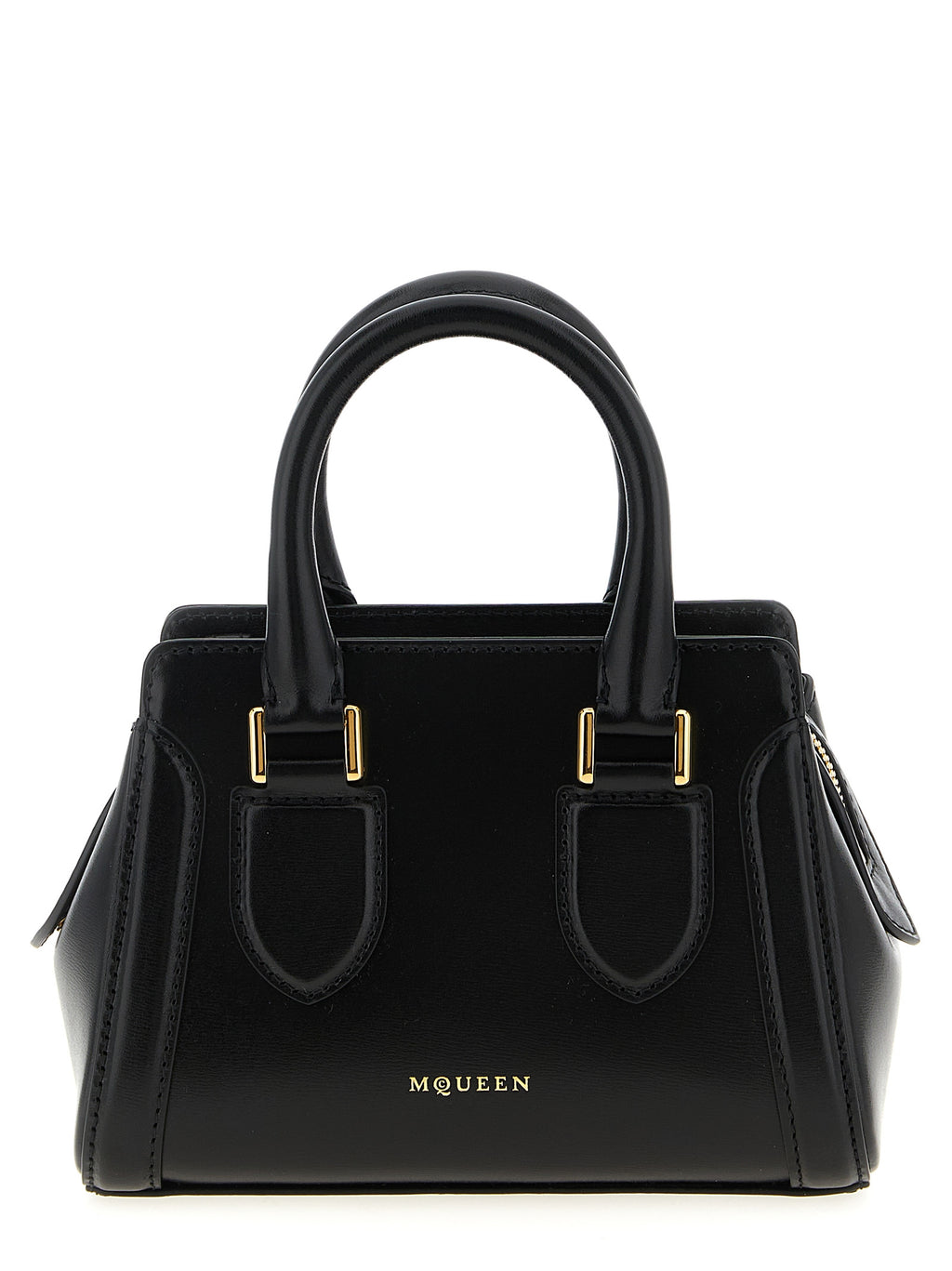 McQueen Birdee Mini Top Handle Bag Black