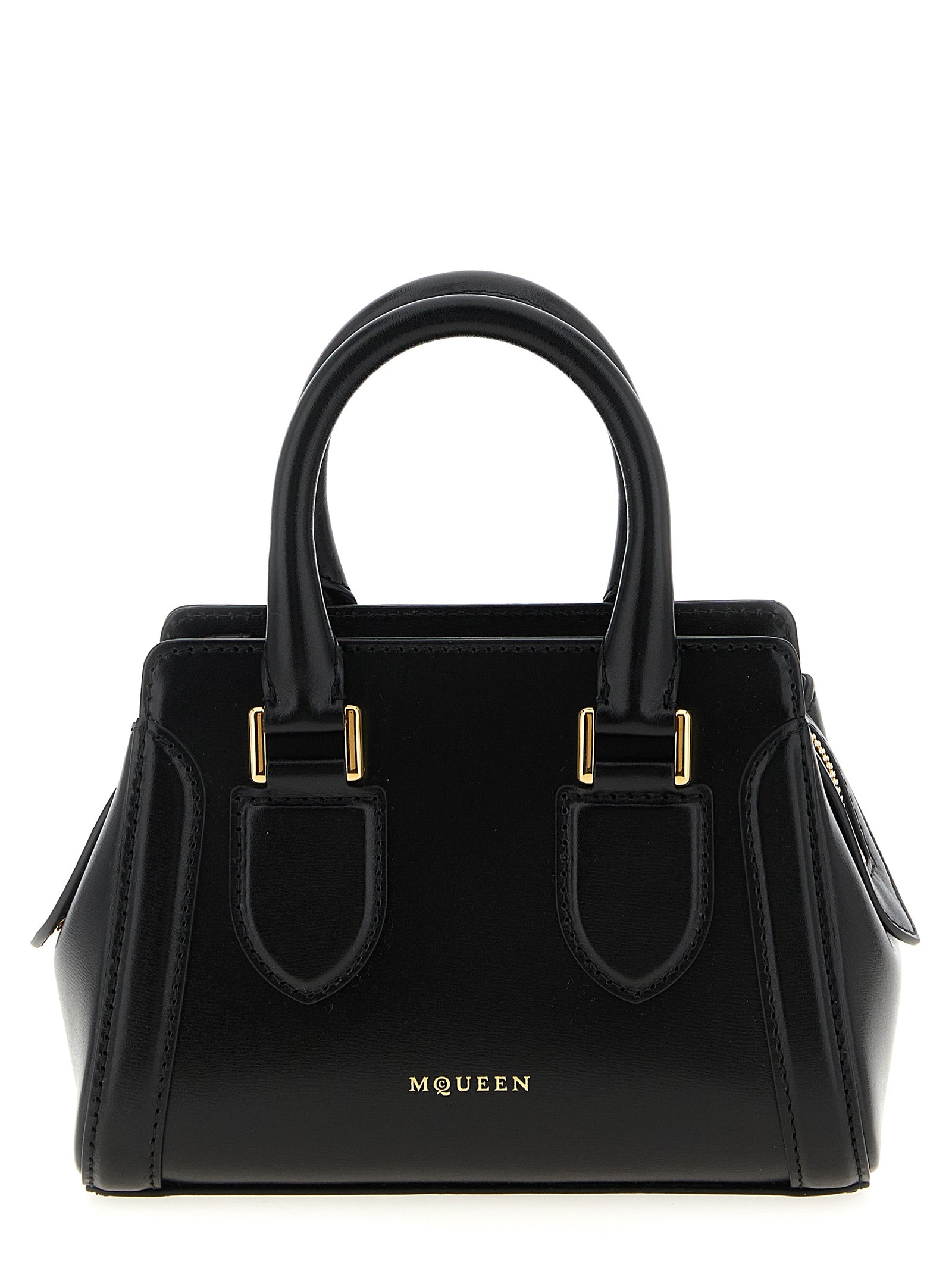 McQueen Birdee Mini Top Handle Bag Black
