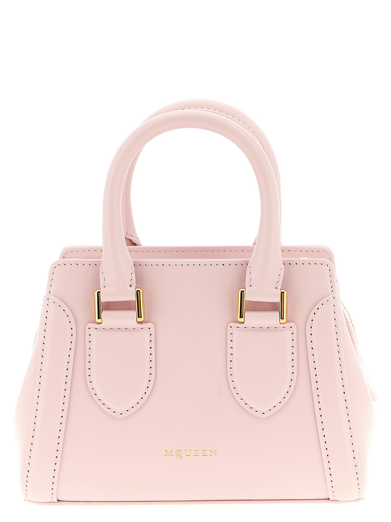 McQueen Birdee Mini Top Handle Bag Blush Pink
