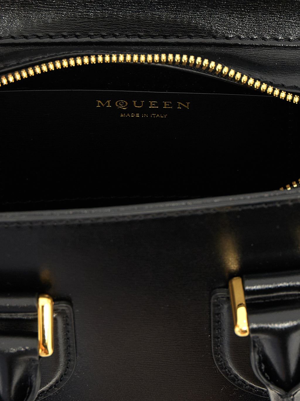 McQueen Birdee Mini Top Handle Bag Black