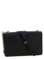 Pinko Love One Classic Goat Leather Crossbody Bag Black