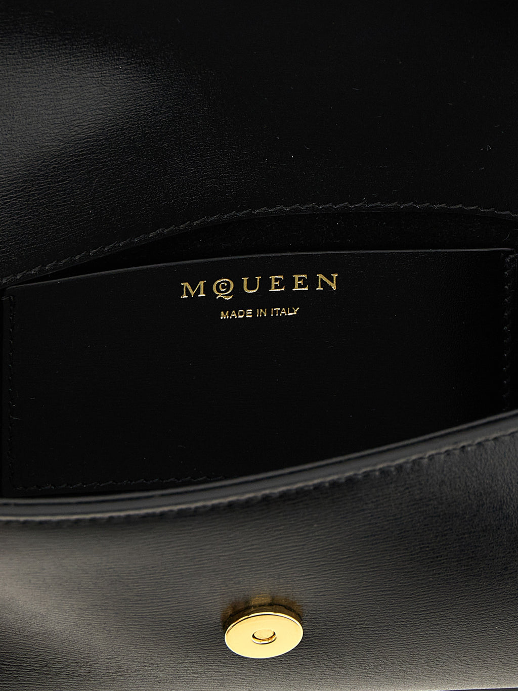 McQueen Skull Flower Small Crossbody Bag Black