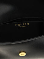 McQueen Skull Flower Small Crossbody Bag Black