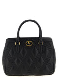 Valentino Garavani Quiltie 67 Black Leather Handbag