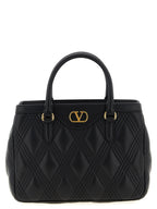 Valentino Garavani Quiltie 67 Black Leather Handbag