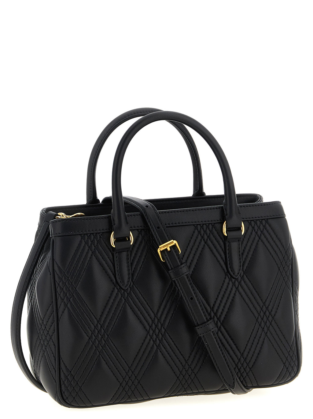 Valentino Garavani Quiltie 67 Black Leather Handbag