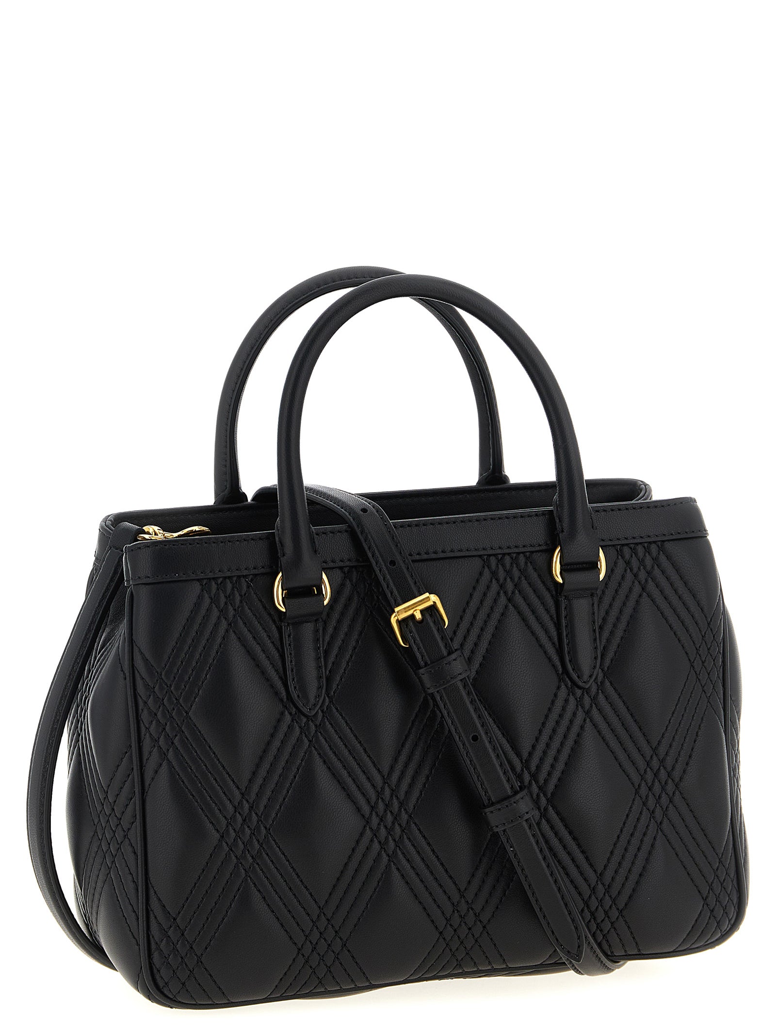 Valentino Garavani Quiltie 67 Black Leather Handbag