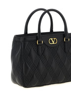 Valentino Garavani Quiltie 67 Black Leather Handbag