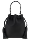 Valentino Garavani Black Leather Bucket Bag