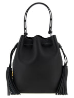 Valentino Garavani Black Leather Bucket Bag