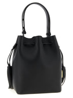 Valentino Garavani Black Leather Bucket Bag