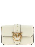 Pinko Love One Mini Goat Leather Crossbody Bag Ivory