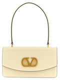 Valentino Garavani Vain Off White Leather Shoulder Bag