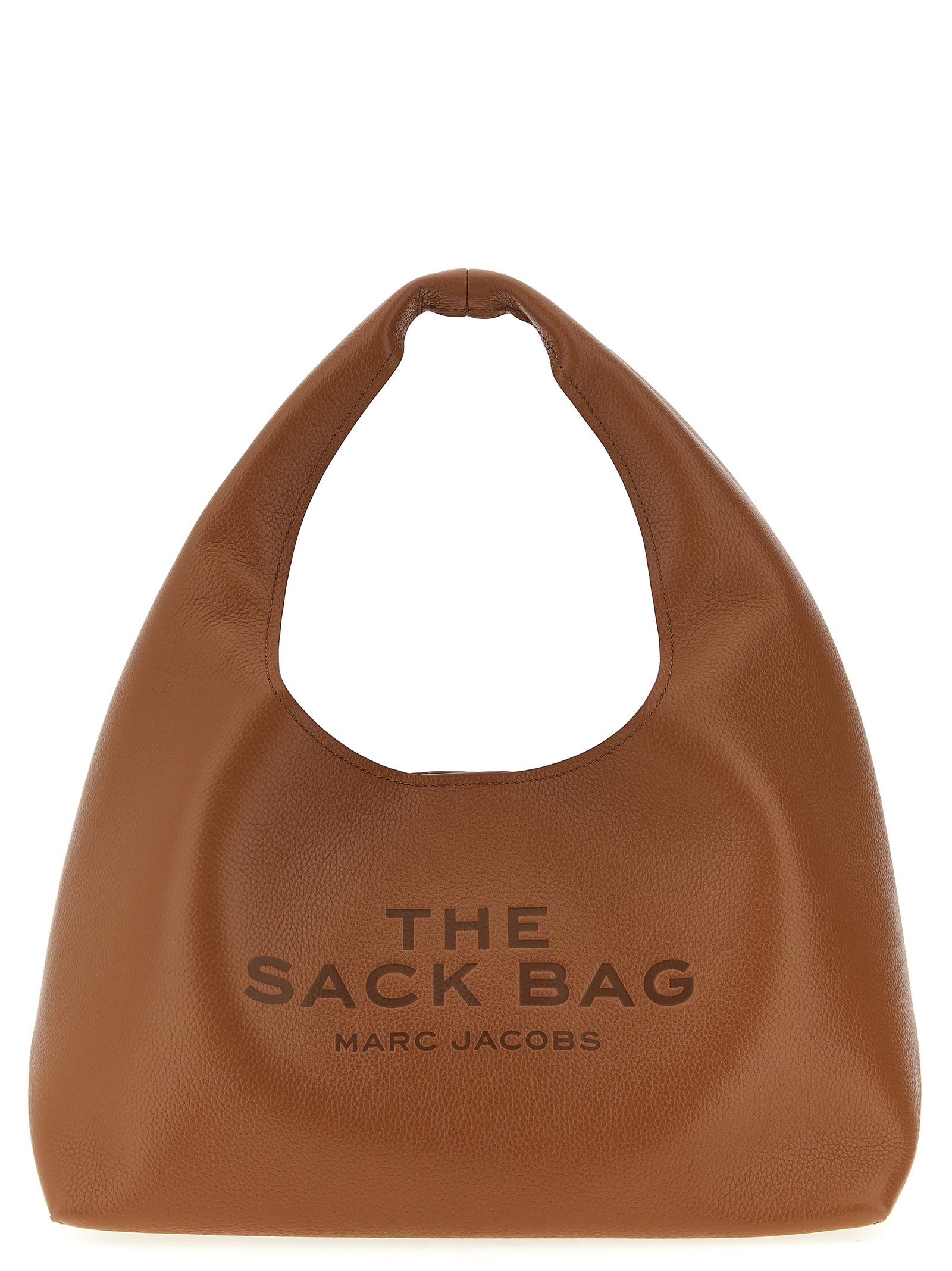 Marc Jacobs The Sack Medium Cow Leather Shoulder Bag Brown