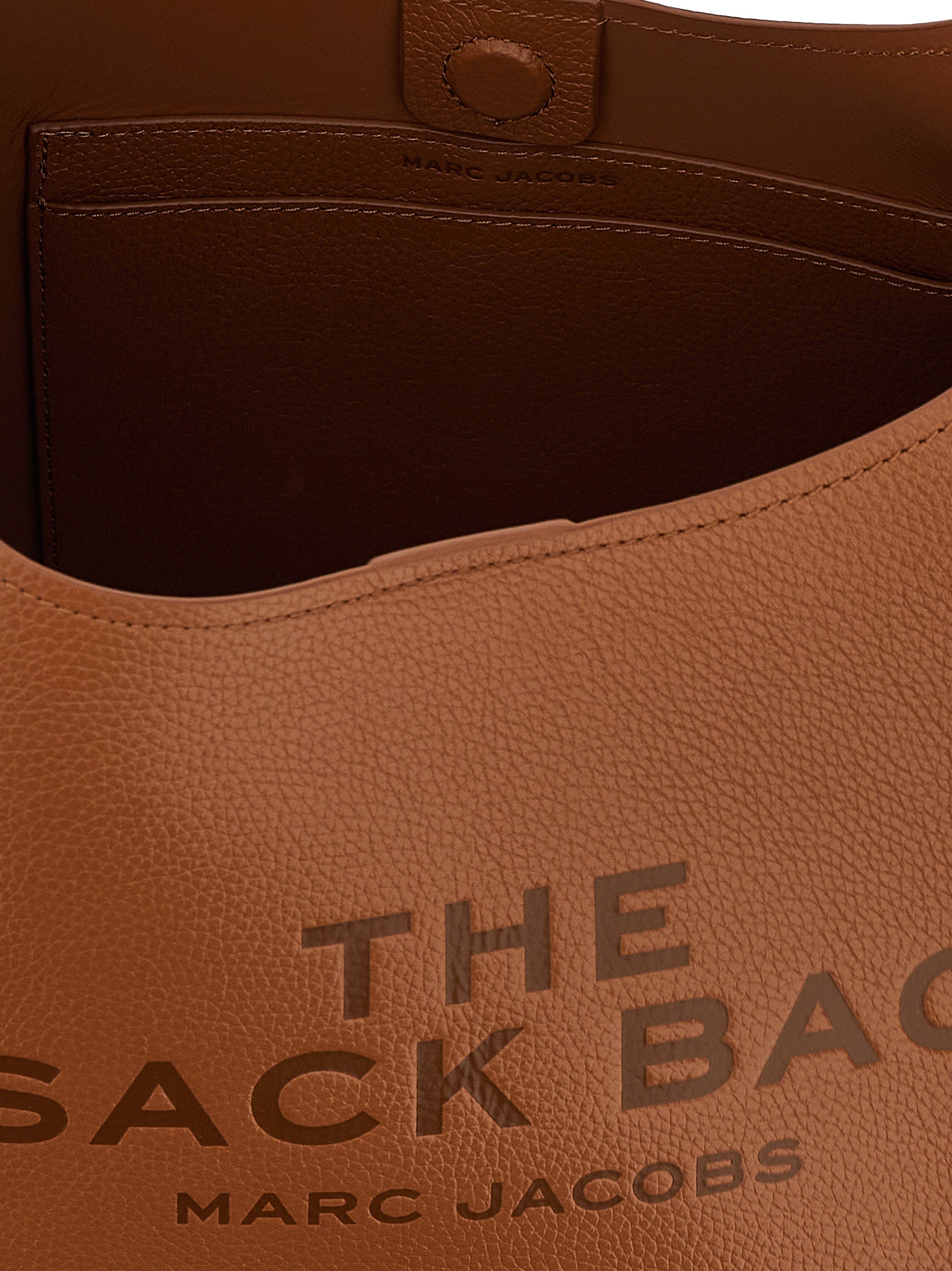 Marc Jacobs The Sack Medium Cow Leather Shoulder Bag Brown