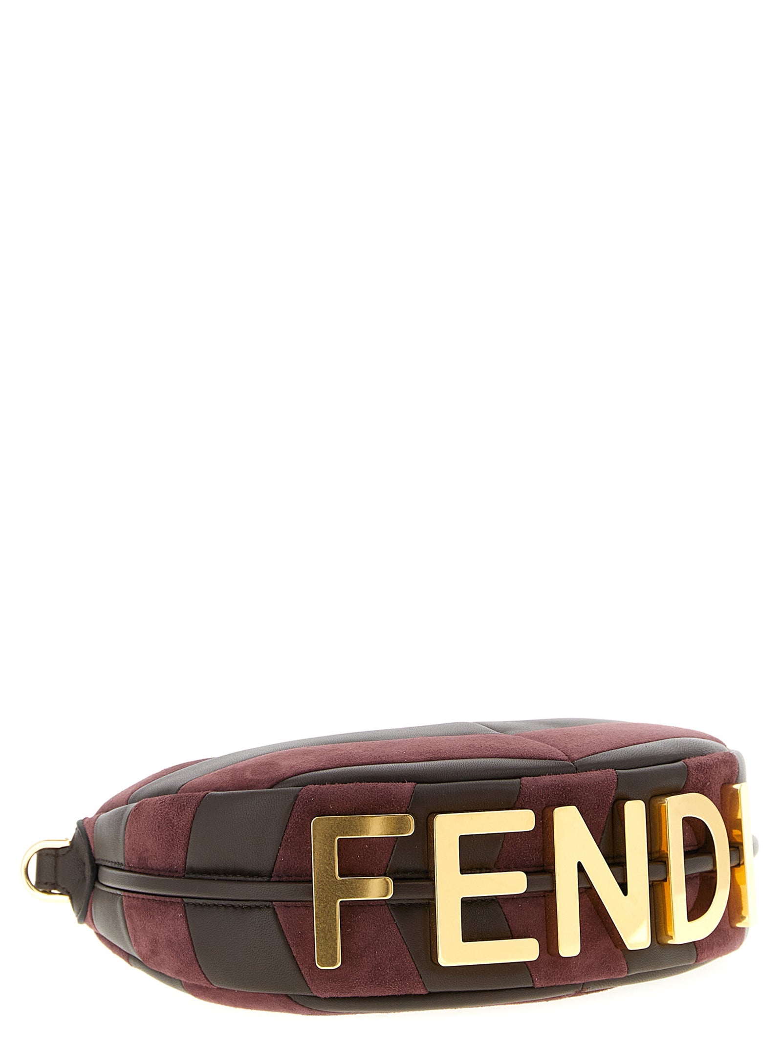 Fendi Fendigraphy Mini Lamb Leather Hobo Bag