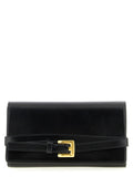 Balmain Shuffle Leather Wallet on Chain Black