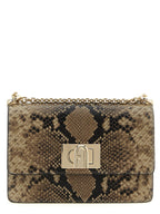 Furla 1927 Mini Crossbody Bag Python Natural