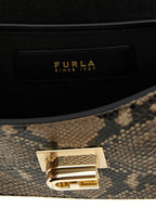 Furla 1927 Mini Crossbody Bag Python Natural