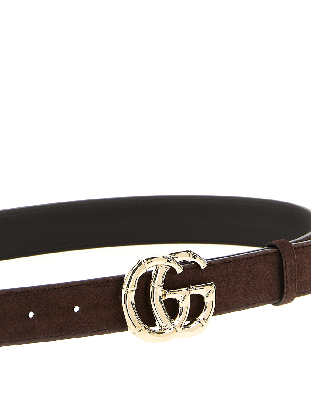 Gucci GG Marmont Thin Belt Dark Brown