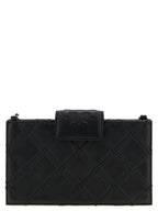 Tory Burch Fleming Wallet On Chain Black