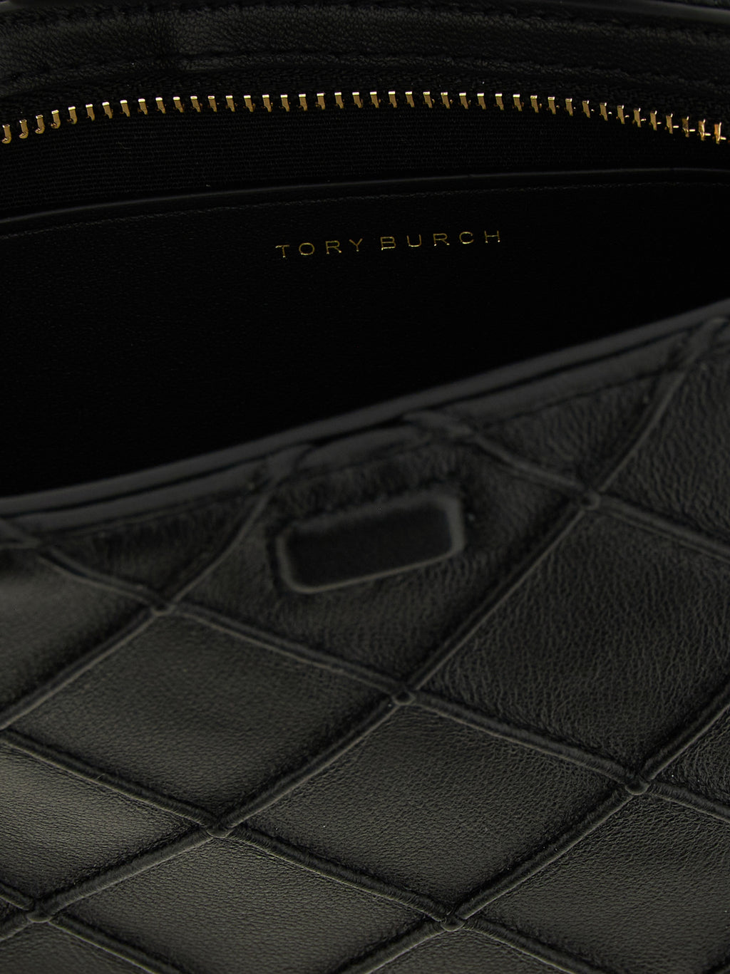 Tory Burch Fleming Wallet On Chain Black