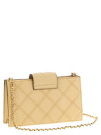 Tory Burch Fleming Mini Vanilla Soft Serve Leather Chain Wallet
