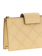 Tory Burch Fleming Mini Vanilla Soft Serve Leather Chain Wallet