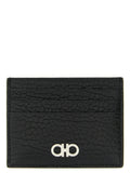 Ferragamo Gancini Black Leather Card Holder